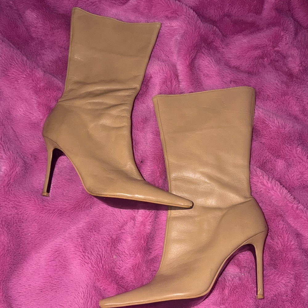 Vintage Colin Stuart Tan Heeled Boots